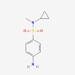 molecular formula C10H14N2O2S B1519238 4-amino-N-cyclopropyl-N-methylbenzene-1-sulfonamide CAS No. 1095038-51-9