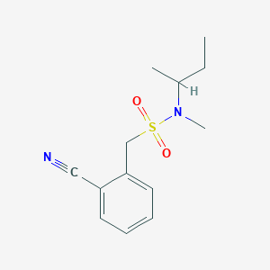 molecular formula C13H18N2O2S B1519239 N-(butan-2-yl)-1-(2-cyanophenyl)-N-methylmethanesulfonamide CAS No. 1095245-34-3