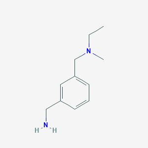 molecular formula C11H18N2 B1519242 （3-（{[(乙基）（甲基）氨基]甲基}苯基）甲胺 CAS No. 515131-56-3