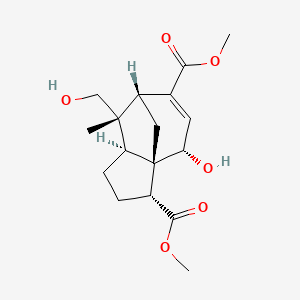 molecular formula C17H24O6 B15192430 Dimethyl shellolate CAS No. 22597-13-3