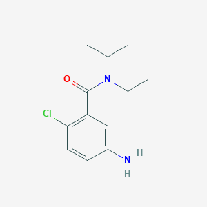 molecular formula C12H17ClN2O B1519245 5-amino-2-chloro-N-ethyl-N-(propan-2-yl)benzamide CAS No. 1094910-07-2