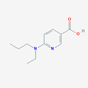 molecular formula C11H16N2O2 B1519248 6-[Ethyl(propyl)amino]pyridine-3-carboxylic acid CAS No. 1094866-00-8