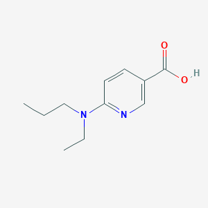 6-[Ethyl(propyl)amino]pyridine-3-carboxylic acid