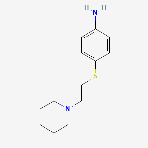 4-((2-(Piperidin-1-yl)ethyl)thio)aniline