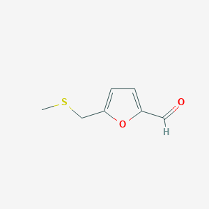 molecular formula C7H8O2S B1519260 5-[(Methylsulfanyl)methyl]furan-2-carbaldehyde CAS No. 1118786-97-2
