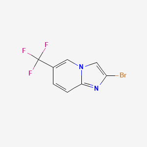 molecular formula C8H4BrF3N2 B1519266 2-Bromo-6-(trifluoromethyl)imidazo[1,2-a]pyridine CAS No. 1135282-92-6