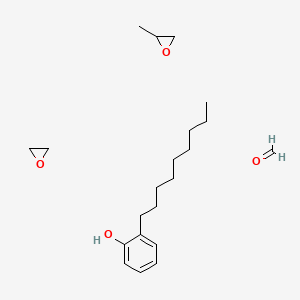 molecular formula C21H36O4 B15192680 Formaldehyde;2-methyloxirane;2-nonylphenol;oxirane CAS No. 193562-40-2