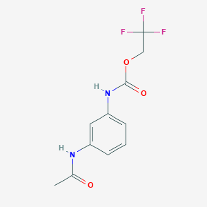 2,2,2-trifluoroethyl N-(3-acetamidophenyl)carbamate