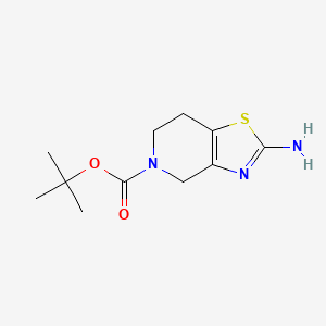 molecular formula C11H17N3O2S B1519278 tert-Butyl 2-amino-6,7-dihydrothiazolo[4,5-c]pyridine-5(4H)-carboxylate CAS No. 1002355-91-0