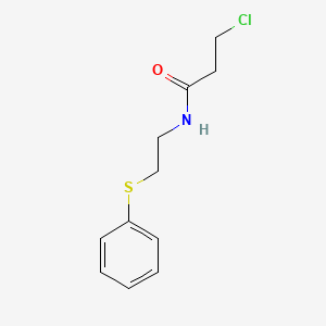 3-chloro-N-[2-(phenylsulfanyl)ethyl]propanamide