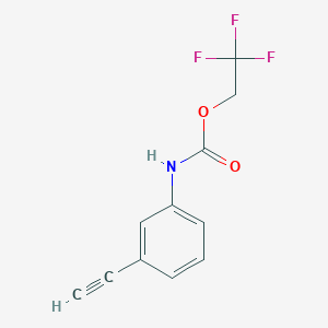 2,2,2-trifluoroethyl N-(3-ethynylphenyl)carbamate