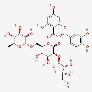 molecular formula C32H38O20 B15192867 Apiorutin CAS No. 63947-67-1