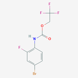2,2,2-trifluoroethyl N-(4-bromo-2-fluorophenyl)carbamate