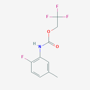 2,2,2-trifluoroethyl N-(2-fluoro-5-methylphenyl)carbamate