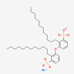 molecular formula C36H57NaO7S2 B15192907 Disodium oxybis(dodecylbenzenesulfonate) CAS No. 25167-32-2