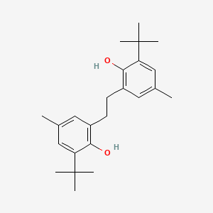 molecular formula C24H34O2 B15192911 2,2'-Ethylenebis(4-methyl-6-t-butylphenol) CAS No. 6766-56-9