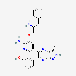 molecular formula C26H25N7O2 B15192962 R2N94Fjk2D CAS No. 1131042-11-9