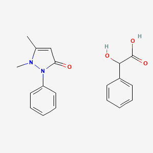 molecular formula C19H20N2O4 B15192966 Antipyrine mandelate CAS No. 603-64-5