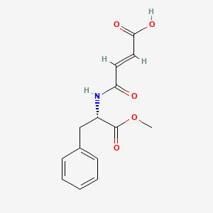 molecular formula C14H15NO5 B15193047 Methyl N-fumarylphenylalaninate CAS No. 105469-66-7