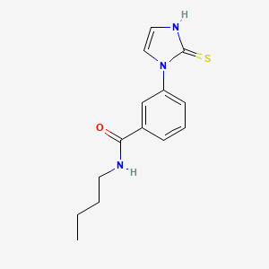 molecular formula C14H17N3OS B1519306 N-butyl-3-(2-sulfanylidene-2,3-dihydro-1H-imidazol-1-yl)benzamide CAS No. 1146290-03-0