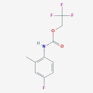 2,2,2-Trifluoroethyl 4-fluoro-2-methylphenylcarbamate