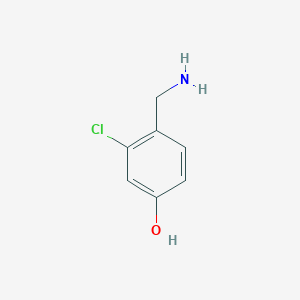 molecular formula C7H8ClNO B1519313 4-(Aminomethyl)-3-chlorophenol CAS No. 771573-47-8
