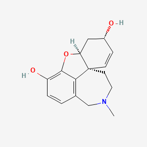 molecular formula C16H19NO3 B15193130 o-Desmethyl-epigalantamine CAS No. 273759-72-1