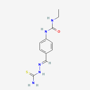 molecular formula C11H15N5OS B15193132 Thiethazone CAS No. 122-41-8