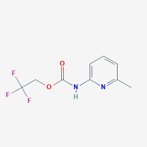 molecular formula C9H9F3N2O2 B1519314 2,2,2-trifluoroethyl N-(6-methylpyridin-2-yl)carbamate CAS No. 1087788-71-3