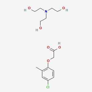 molecular formula C15H24ClNO6 B15193158 MCPA-trolamine CAS No. 42459-68-7