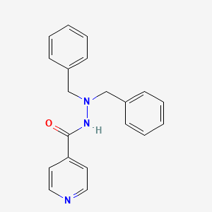 molecular formula C20H19N3O B15193212 Isonicotinic acid, 2,2-dibenzylhydrazide CAS No. 88828-42-6