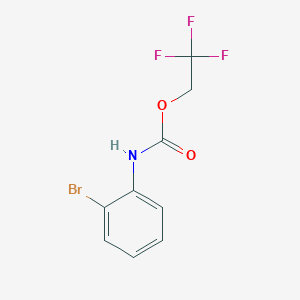 molecular formula C9H7BrF3NO2 B1519326 2,2,2-trifluoroethyl N-(2-bromophenyl)carbamate CAS No. 1087798-33-1