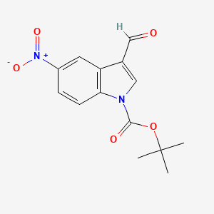 tert-Butyl 3-formyl-5-nitro-1H-indole-1-carboxylate