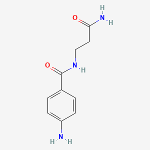 4-amino-N-(3-amino-3-oxopropyl)benzamide
