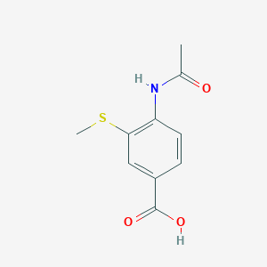 4-Acetamido-3-(methylsulfanyl)benzoic acid