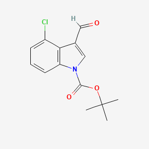 tert-Butyl 4-chloro-3-formyl-1H-indole-1-carboxylate