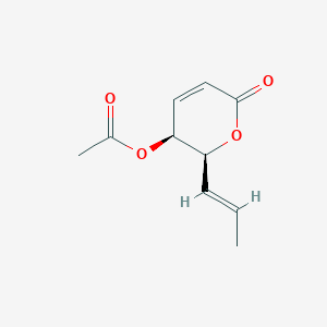 molecular formula C10H12O4 B15193525 Phomalactone acetate CAS No. 23791-20-0