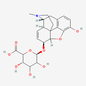 molecular formula C23H27NO9 B15193546 Morphine glucopyranuronide CAS No. 33086-26-9