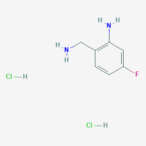 molecular formula C7H11Cl2FN2 B1519363 2-(Aminomethyl)-5-fluoroaniline dihydrochloride CAS No. 606139-20-2