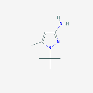 molecular formula C8H15N3 B1519364 1-(tert-Butyl)-5-methyl-1H-pyrazol-3-amine CAS No. 880488-27-7