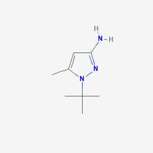 molecular formula C8H15N3 B1519364 1-tert-butyl-5-methyl-1H-pyrazol-3-amine CAS No. 880488-27-7