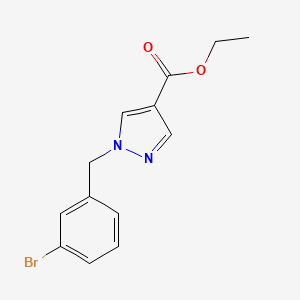 molecular formula C13H13BrN2O2 B1519367 Ethyl 1-(3-bromobenzyl)-1H-pyrazole-4-carboxylate CAS No. 1197233-82-1