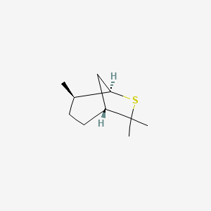 molecular formula C10H18S B1519368 (1R,4R,5R)-4,7,7-Trimethyl-6-thiabicyclo[3.2.1]octane CAS No. 5718-75-2