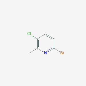 molecular formula C6H5BrClN B1519370 6-Bromo-3-chloro-2-methylpyridine CAS No. 944317-27-5