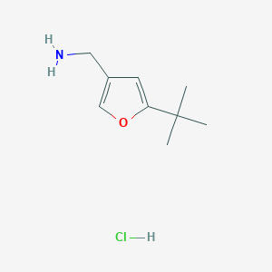 molecular formula C9H16ClNO B1519374 [(5-Tert-butyl-3-furyl)methyl]amine hydrochloride CAS No. 1228070-88-9