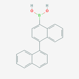 molecular formula C20H15BO2 B1519375 [1,1'-联萘]-4-基硼酸 CAS No. 363607-69-6