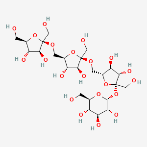 molecular formula C24H42O21 B15193759 6,6-Kestotetraose CAS No. 119187-86-9