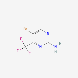 molecular formula C5H3BrF3N3 B1519376 5-Bromo-4-(trifluoromethyl)pyrimidin-2-amine CAS No. 935534-47-7