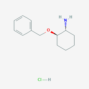 molecular formula C13H20ClNO B1519377 (1R,2R)-2-(Benzyloxy)cyclohexanamine hydrochloride CAS No. 1010811-75-2