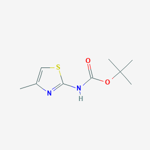 molecular formula C9H14N2O2S B1519381 tert-Butyl (4-methylthiazol-2-yl)carbamate CAS No. 848472-44-6
